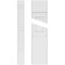 Ekena Millwork Two Equal Flat Panel PVC Pilaster w/Standard Capital & Base, 9"W x 102"H x 2"P PILP09X102DFP01-2 - alternate 1